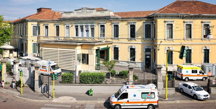 Мила, Италия, клиника, пандемия коронавируса