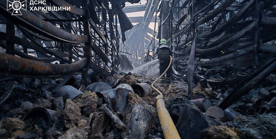 Харьков 25 мая, Эпицентр, ликвидация пожара, ликвидация пожара