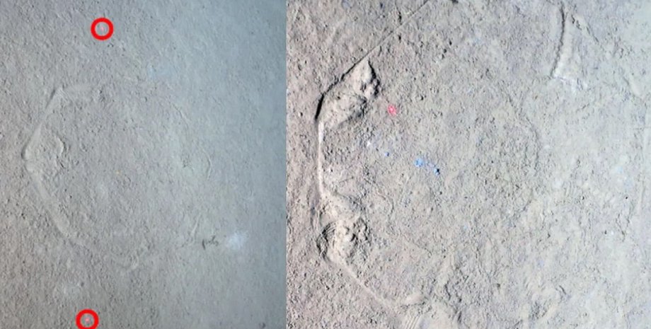 океан, следы в океане, восьмиугольники в океане