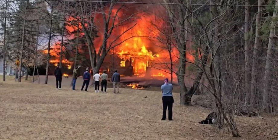 пожар в Миннесоте