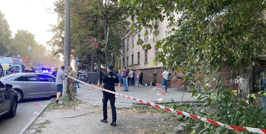 Место происшествия в Днепре