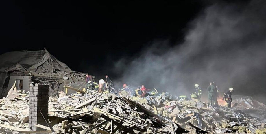 Последствия атаки ВС РФ Изображение последствий атаки РФ по Украине