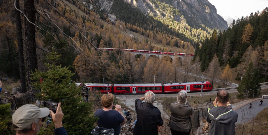 поезд, альпы, швейцария