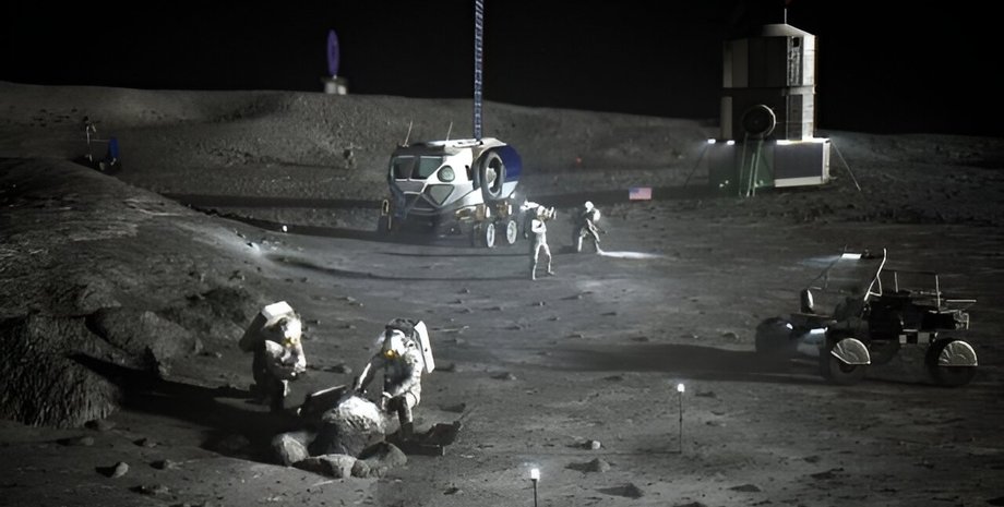 астронавти, Місяць