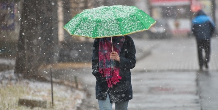 Мокрий сніг Мокрий сніг, погода, опади, дощ, лютий, прогноз, зима, фото