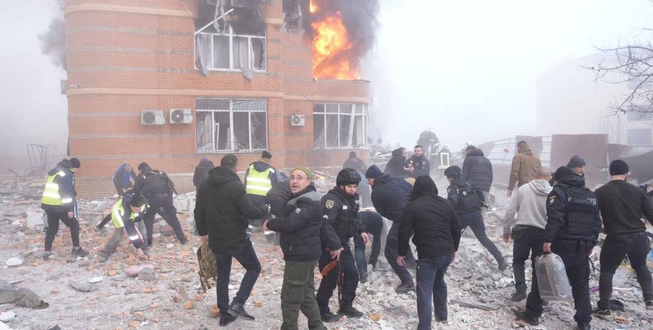 пожар Одесса, попадание ракеты, попадание ракеты