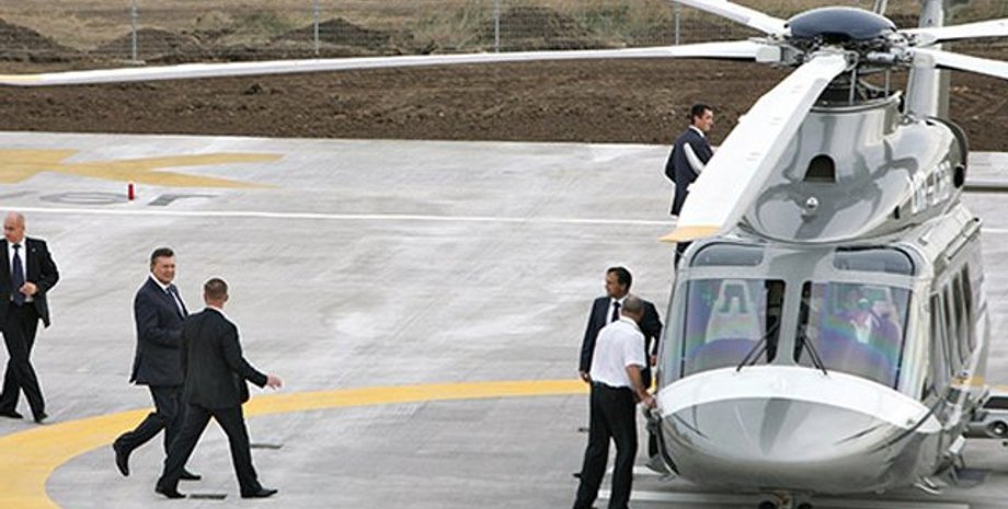 Вертолет Януковича / Фото: INTV