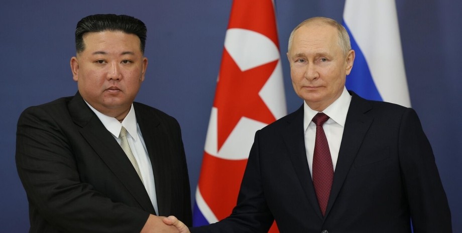 Глава КНДР Ким Чен Ын, Северная Корея, президент России, Владимир Путин, война РФ против Украины