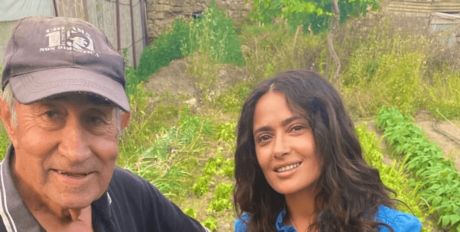 Сальма Хаєк, сальма хаєк без макіяжу, острів прочида в італії, сальма хаєк без мейкапу, італійські острови