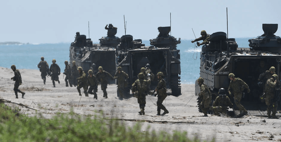 япония и сша учения, военные учения, учения в японии