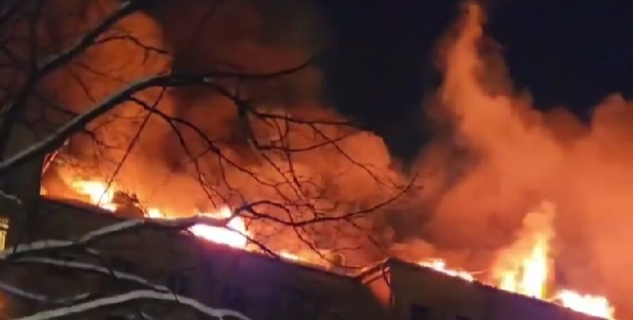 Пожар в Москве Москва, пожар, Россия, фото