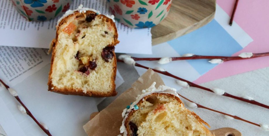 рецепт паски без дріжджів, глазур, випікання, Великдень-2024