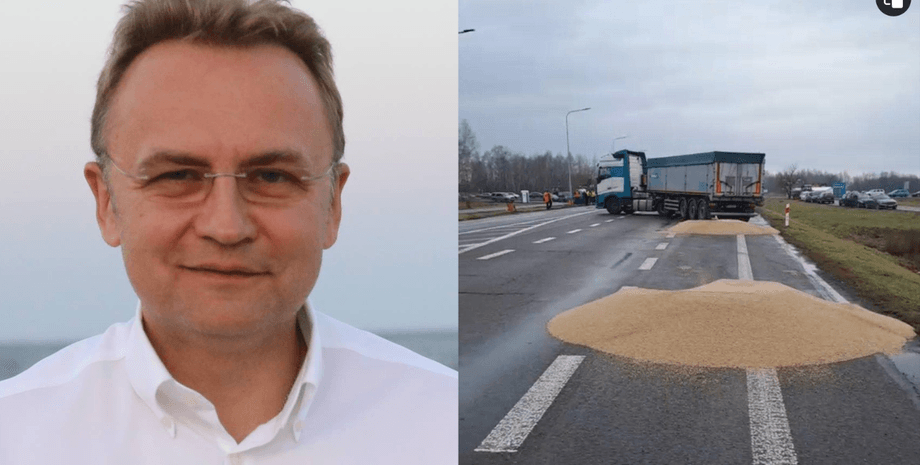 Андрей Садовый, Садовый, рассыпанное зерно, блокада польской границы