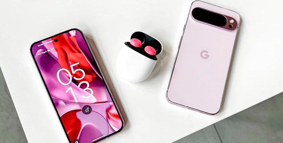 смартфони Google Pixel 9 і навушники