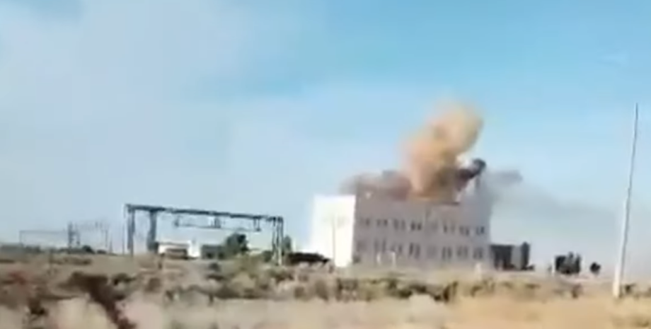 Взрыв, удар, БПЛА, полигон, Астраханская область, фото