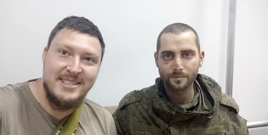 Украинский журналист и пленный оккупант из Словакии