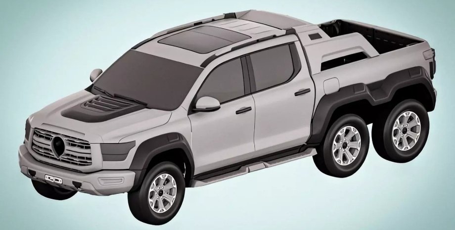 Great Wall Shanhai Poer 6×6, Great Wall Shanhai Poer, пикап Great Wall, шестиколесный пикап, шестиколесное авто