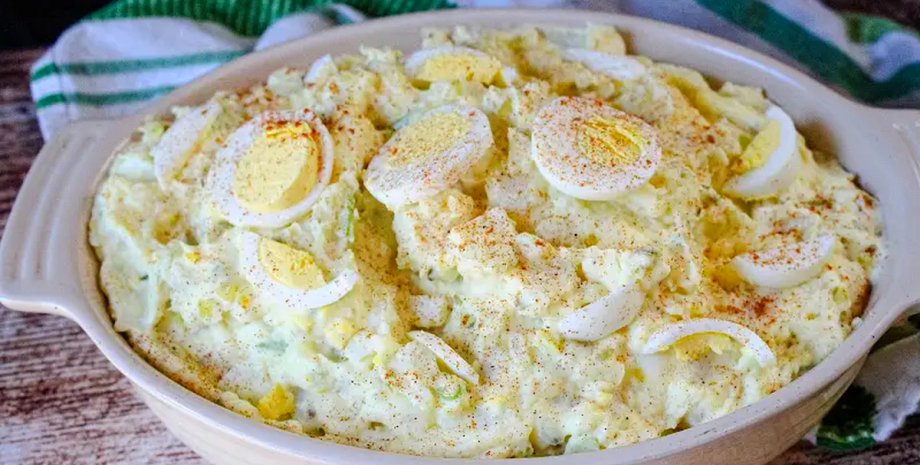 картопляний салат, рецепт
