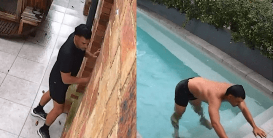 Чужой бассейн, таинственный пловец, чужой дом, частная собственность, проник в дом, плавал в чужом бассейне, хозяйка дома