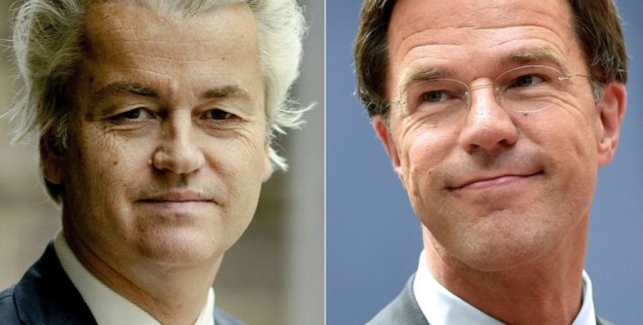 Герт Вилдерс (слева) и Марк Рютте (справа) / Getty Images
