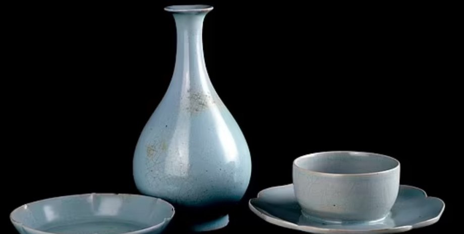 Посуд Жу, тарілка, чашка, пляшка, стародавня китайська посуд