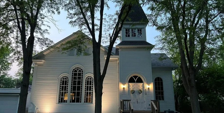 Церковь стала жилым домом, храм превратился в дом для молодой семьи, ремонт, недвижимость, жилье, жилье