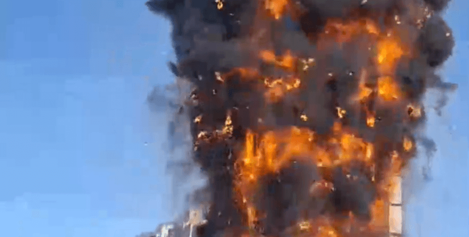 пожежа, вогонь, чорний дим