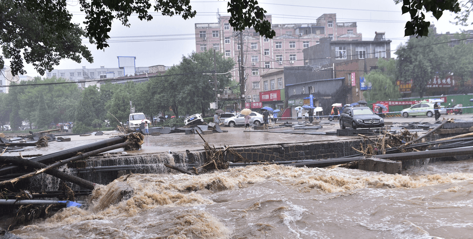 наводнение, китай, дожди, фото