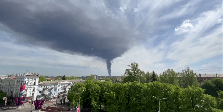 пожар на нефтебазе