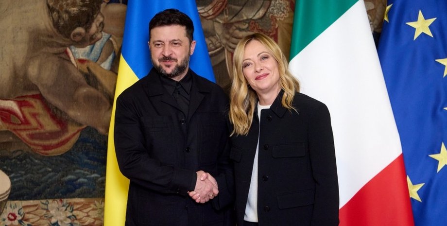володимир зеленський джорджія мелоні володимир зеленський і джорджія мелоні