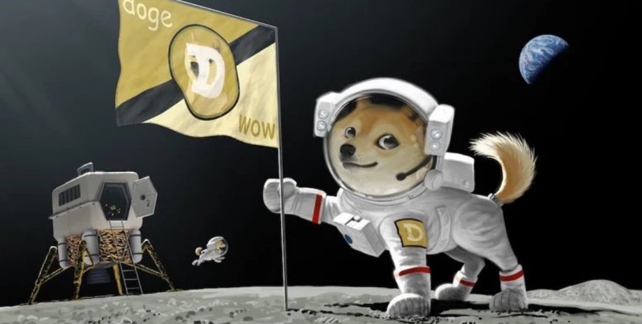 Dogecoin, Луна, SpaceX, Илон Маск
