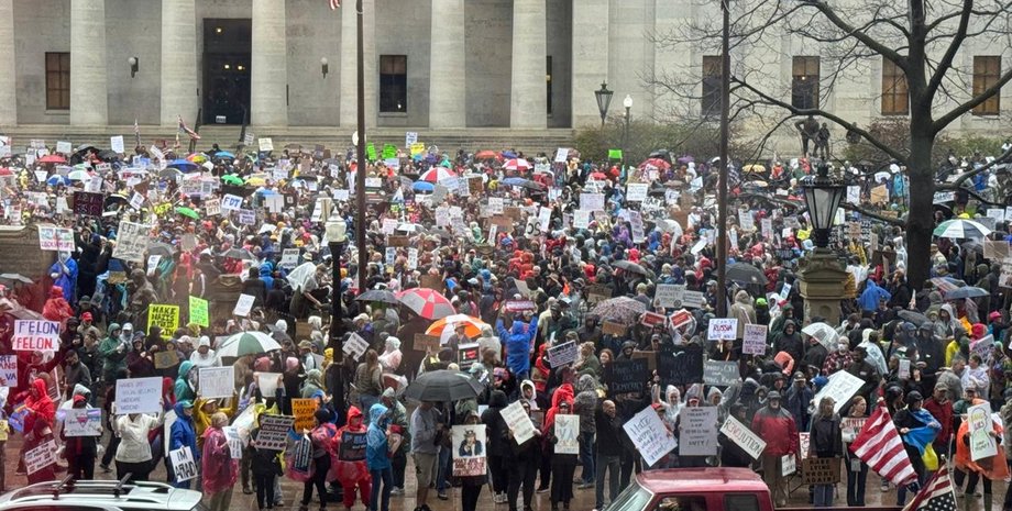 протесты в США