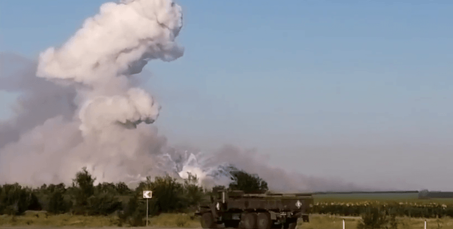 воронеж, вибух, склад, зс рф, боєприпаси, дим