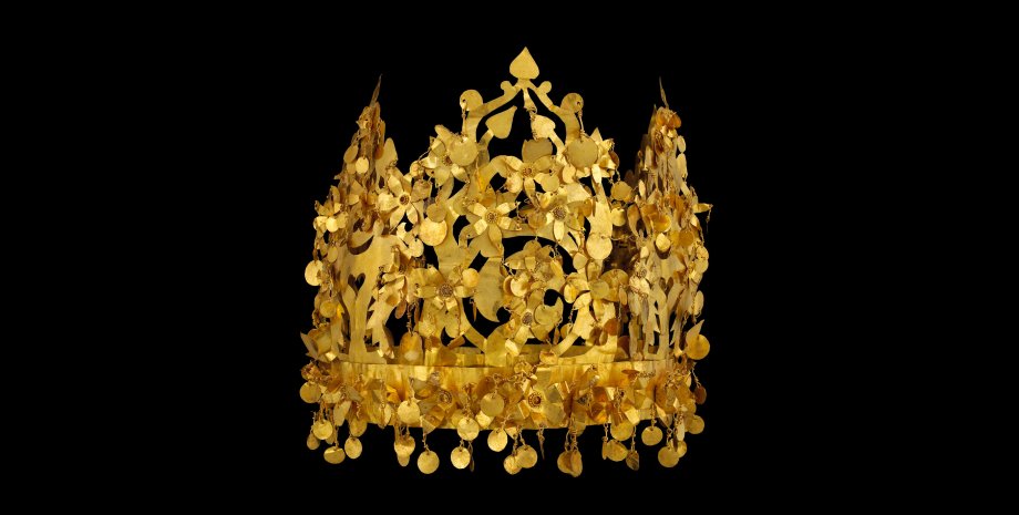 Корона, один из артефактов "Бактрийского золота".