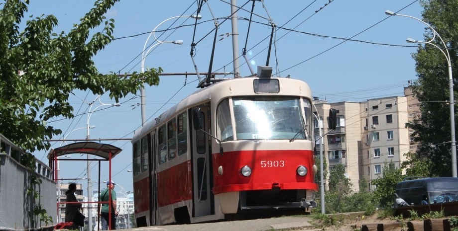 Трамвай, трамвай в Киеве, общественный транспорт Киева