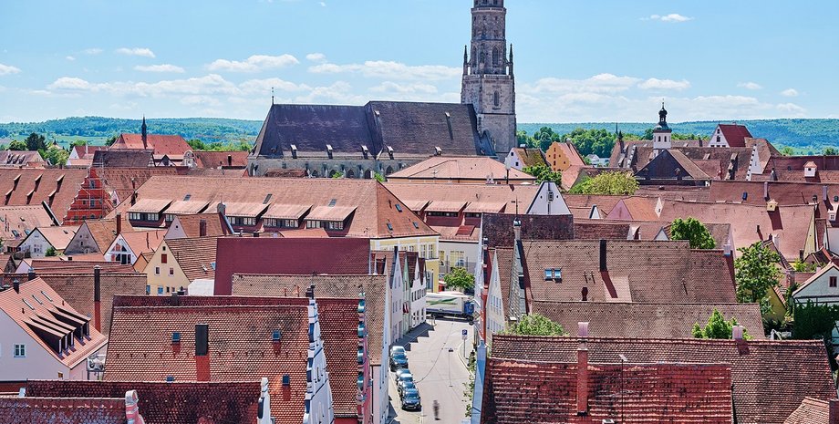 Нордлинген, бавария, город из алмазов