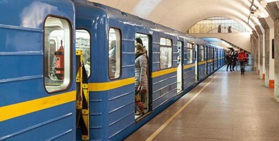 Киев, метро, вагон, метрополитен