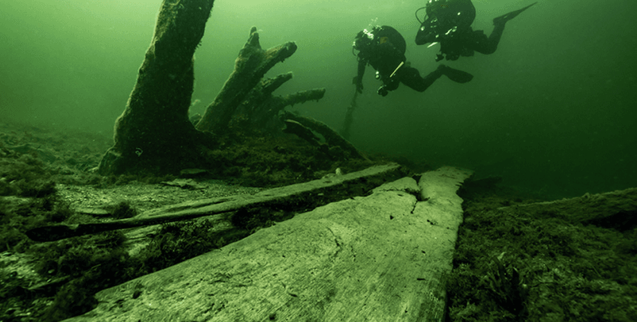 Сундук на затонувшем корабле в Швеции, затонувшее судно, военный корабль, оружейный сундук, 500-летний сундук, обломки корабля