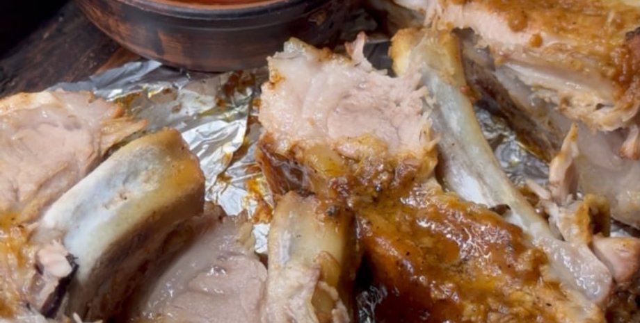 ребрышки, ребрышки в маринаде, ребрышки в духовке, свиные ребрышки