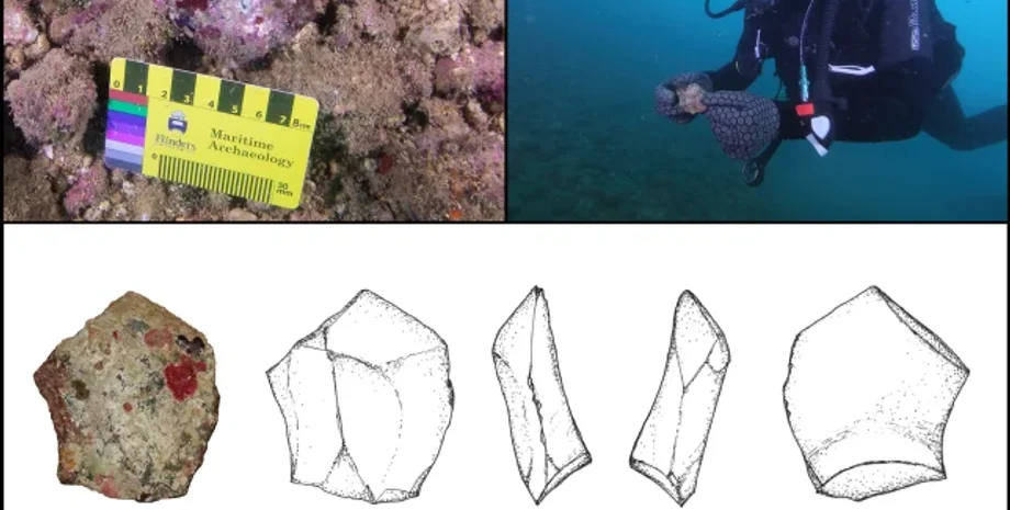 артефакты, Австралия, дайверы, находка, археологи, археология, исследования, пролив, подводные археологи, древние люди, каменные инструменты, орудия труда