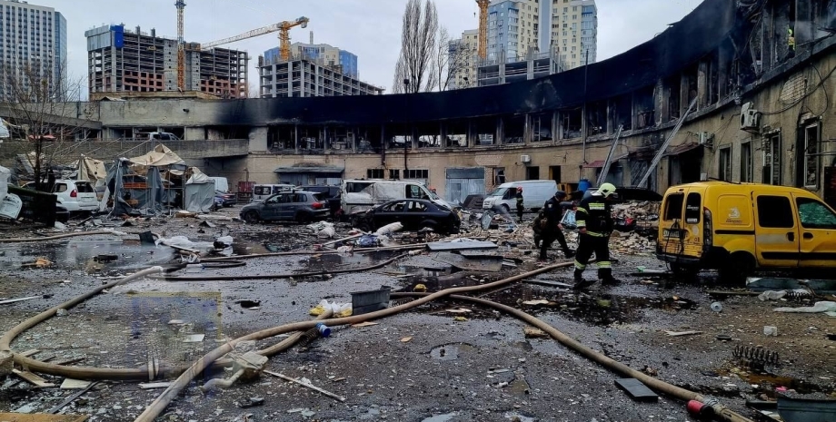 Последствия обстрела Обстрел, Киев, атака Киева, обстрелы, обстрелы