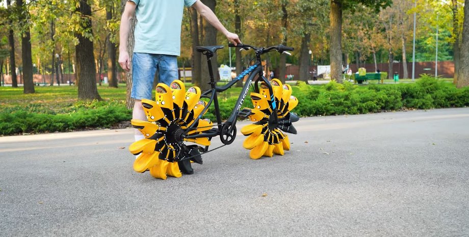 Велосипед, Велосипеды, Колеса, Блогер, Умелец, Изобретения, Украина, Видео, Фото, Шлепанцы