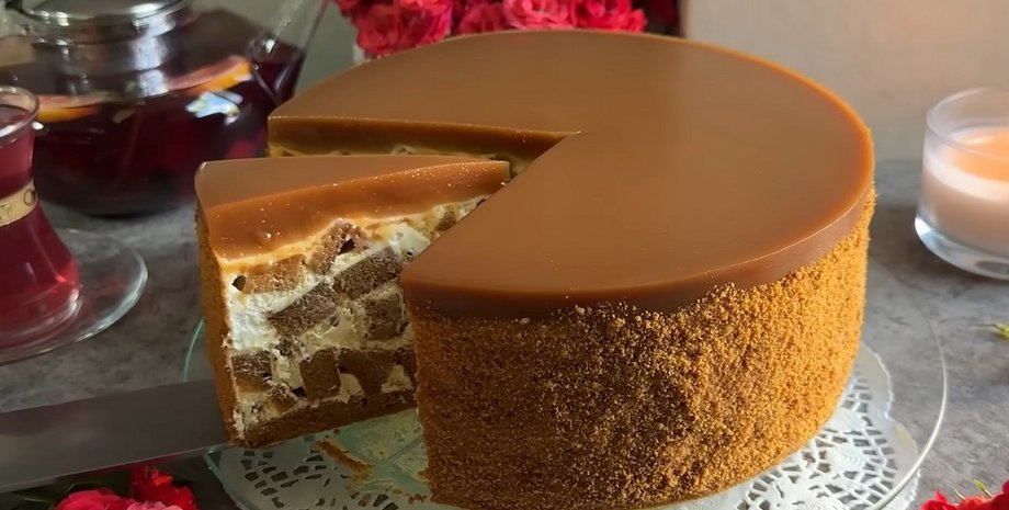 Медовик из жидкого теста, медовик рецепт, медовик торт, медовик торт