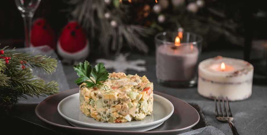 Класичний олів'є з яловичиною, олів'є рецепт, смачний олів'є, олів'є