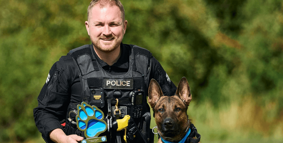 Герой з першого дня роботи: поліцейський собака здійснив дивовижний порятунок