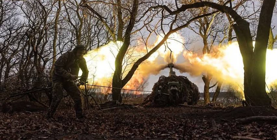 огонь артиллерии ВСУ