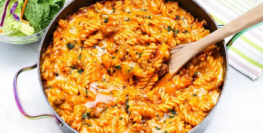 Макарони з яловичиною під сиром Макарони, Макарони з яловичиною, рецепт, макарони з яловичиною під сиром