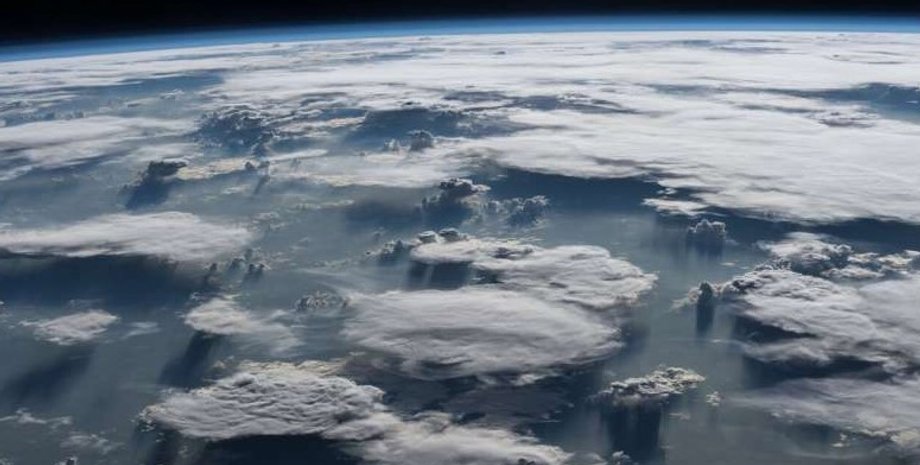 облака, облака над океаном