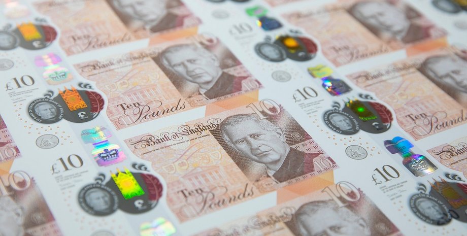 нові гроші, фунти стерлінгів, нові фунти стерлінгів, фунти з королем карлом, фунти стерлінгів з портретом короля Карла III