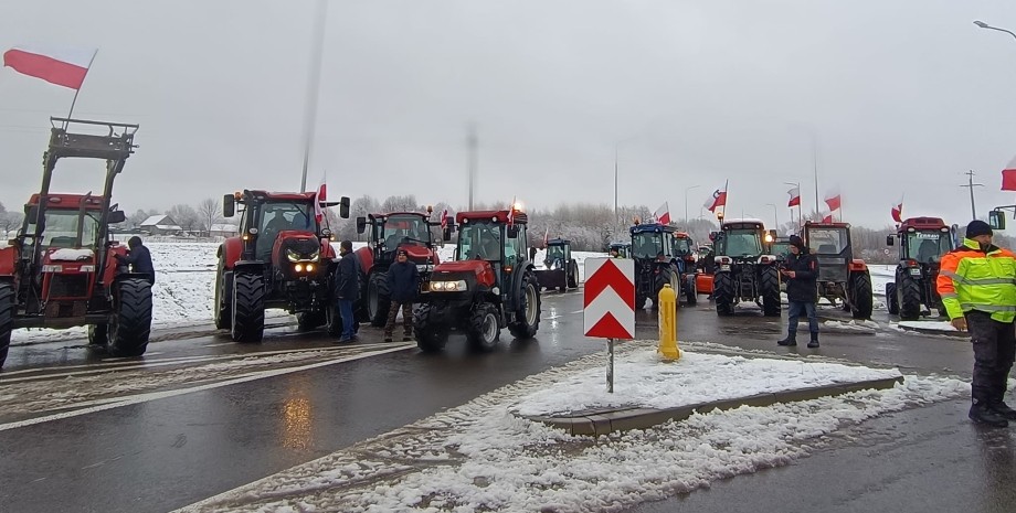 польскі фермери, протест